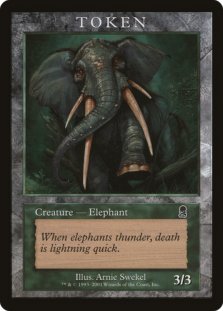 Elephant Token (ODY) (MPRP-) [Misc] Magic Player Rewards 2002 MTG Single Wizards of the Coast