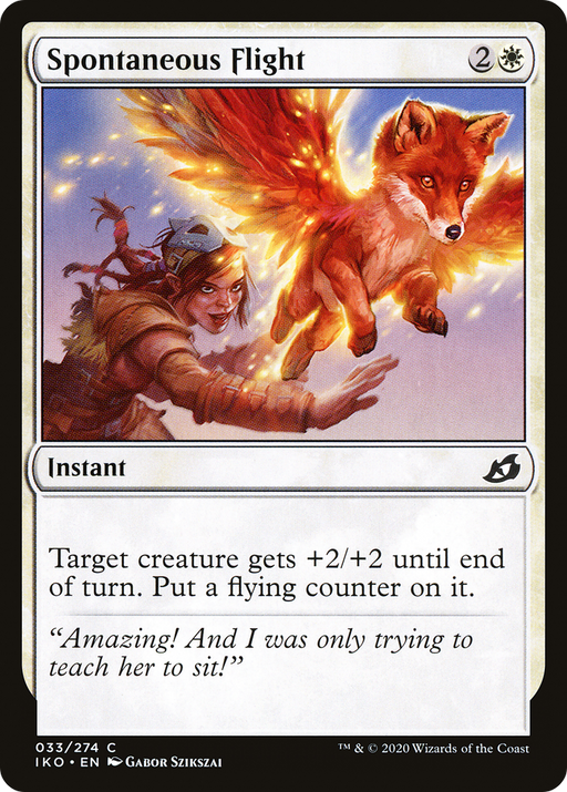 Spontaneous Flight (IKO-033) [Ikoria: Lair of Behemoths] MTG Single Wizards of the Coast