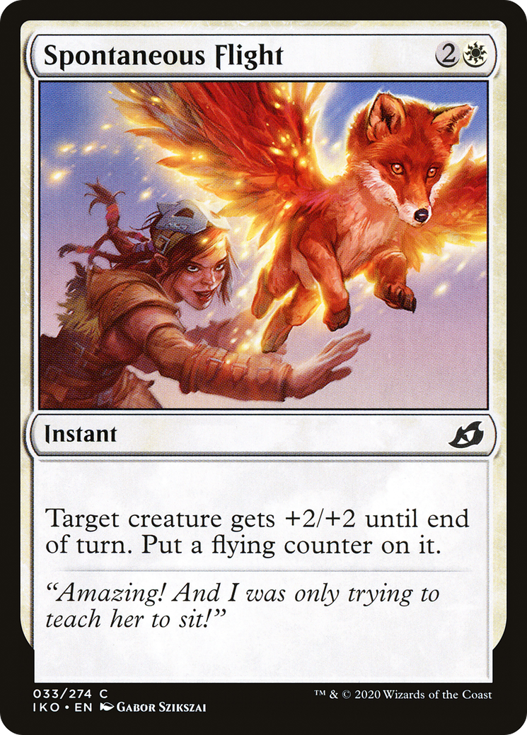 Spontaneous Flight (IKO-033) [Ikoria: Lair of Behemoths] Foil MTG Single Wizards of the Coast