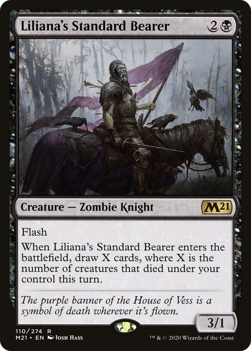 Liliana's Standard Bearer (M21-110) [Core Set 2021] Foil MTG Single Wizards of the Coast