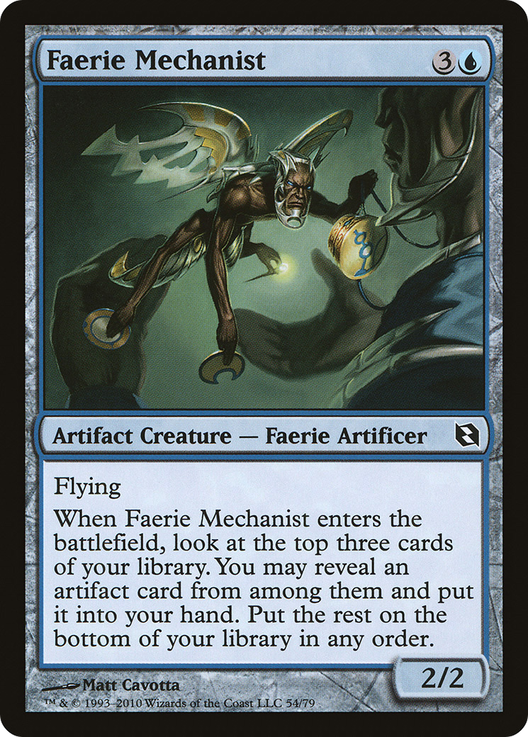 Faerie Mechanist (DDF-054) [Misc] Duel Decks: Elspeth vs. Tezzeret MTG Single Wizards of the Coast