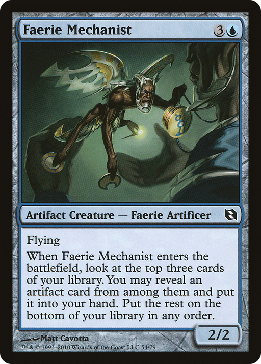 Faerie Mechanist (DDF-054) [Misc] Duel Decks: Elspeth vs. Tezzeret MTG Single Wizards of the Coast