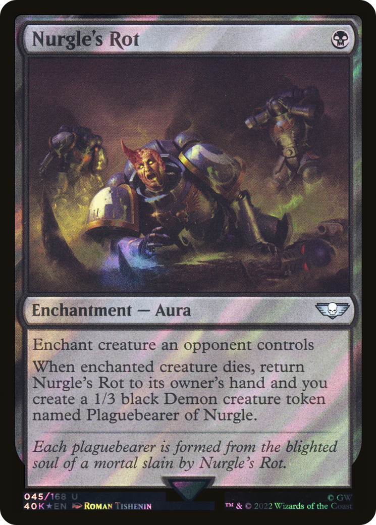 Nurgle's Rot (40K-45★) [Warhammer 40,000 Commander] Foil MTG Single Wizards of the Coast