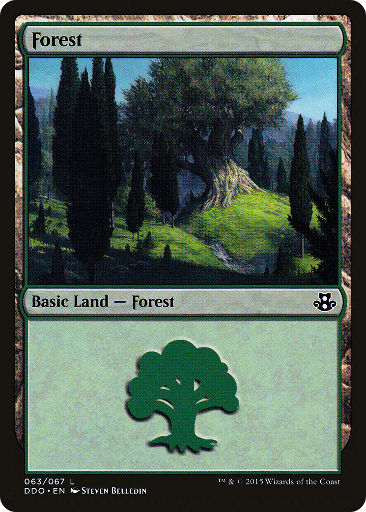 Forest (063) (DDO-063) [Misc] Duel Decks: Elspeth vs. Kiora MTG Single Wizards of the Coast
