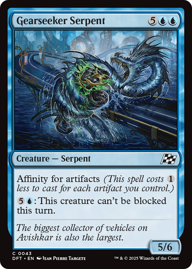 Gearseeker Serpent (DFT-043) [Aetherdrift] MTG Single Wizards of the Coast