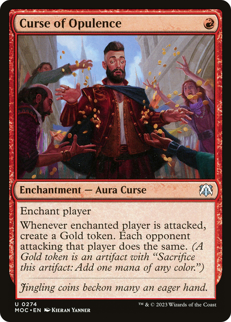 Curse of Opulence (MOC-274) [March of the Machine Commander] MTG Single Wizards of the Coast