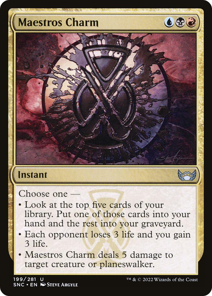 Maestros Charm (SNC-199) [Streets of New Capenna] Foil MTG Single Wizards of the Coast