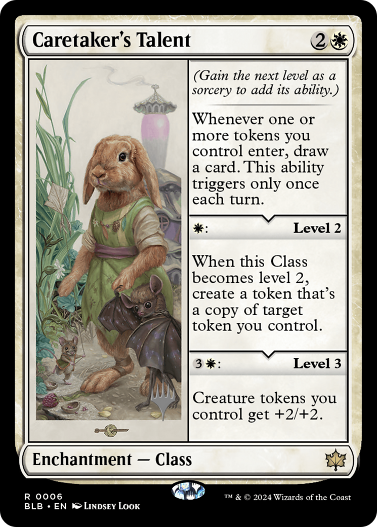 Caretaker's Talent (PPBLB-006) [Bloomburrow Promos] Foil MTG Single Wizards of the Coast