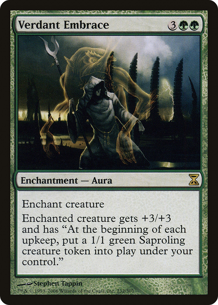 Verdant Embrace (TSP-232) [Time Spiral] MTG Single Wizards of the Coast