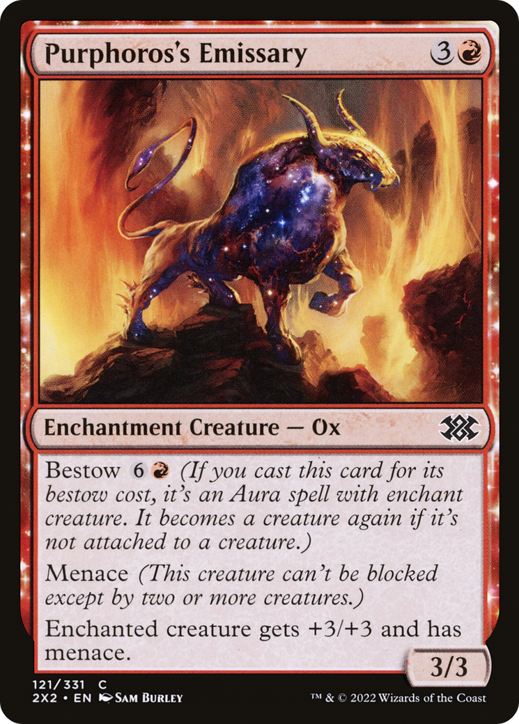 Purphoros's Emissary (2X2-121) [Double Masters 2022] Foil MTG Single Wizards of the Coast