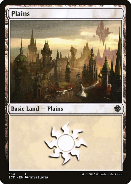 Plains (SCD-334) [Starter Commander Decks] MTG Single Wizards of the Coast