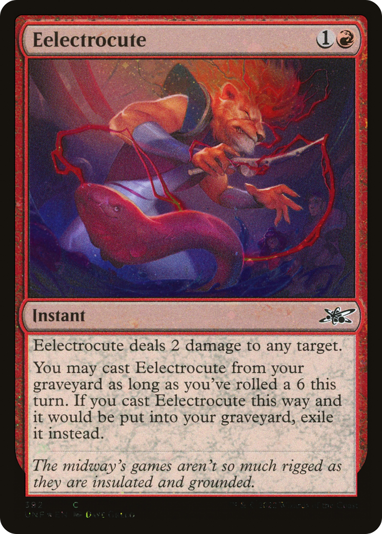 Eelectrocute (Galaxy Foil) (UNF-392) [Unfinity] Foil MTG Single Wizards of the Coast