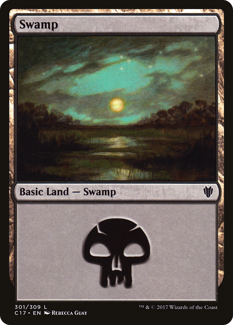 Swamp (301) (C17-301) [Commander 2017] MTG Single Wizards of the Coast
