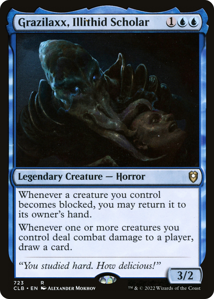 Grazilaxx, Illithid Scholar (CLB-723) [Commander Legends: Battle for Baldur's Gate] MTG Single Wizards of the Coast