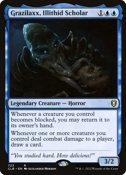 Grazilaxx, Illithid Scholar (CLB-723) [Commander Legends: Battle for Baldur's Gate] MTG Single Wizards of the Coast