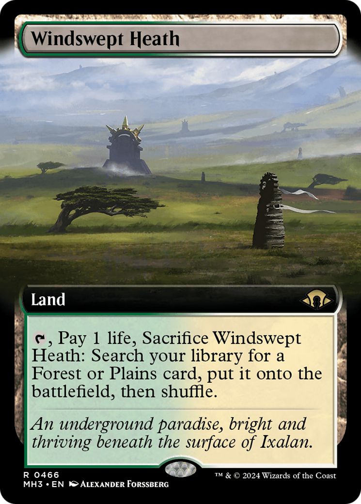 Windswept Heath (MH3-466) [Modern Horizons 3] (Extended Art) Foil MTG Single Modern Horizons 3
