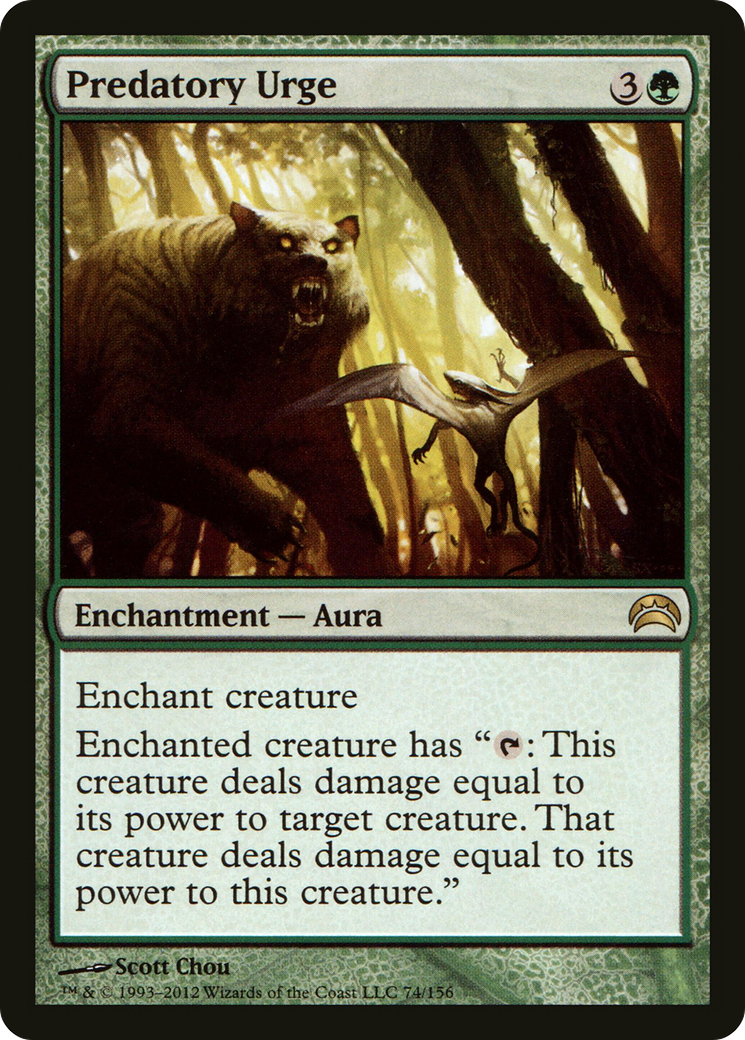Predatory Urge (PC2-074) [Misc] Planechase 2012 MTG Single Wizards of the Coast