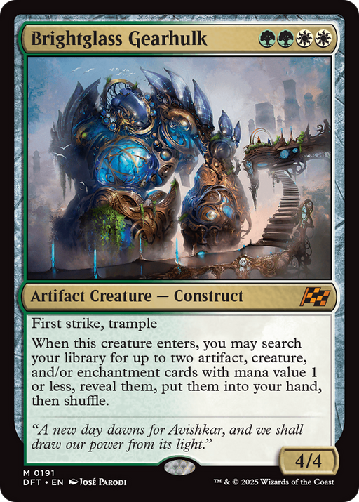 Brightglass Gearhulk (DFT-191) [Aetherdrift] MTG Single Wizards of the Coast