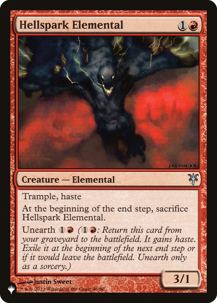 Hellspark Elemental (LIST-DDK-46) [Mystery Booster] The List MTG Single Wizards of the Coast
