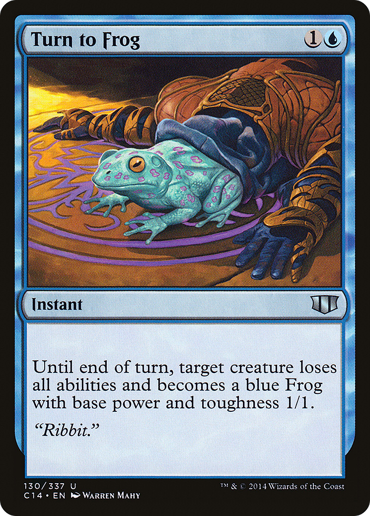 Turn to Frog (C14-130) [Commander 2014] MTG Single Wizards of the Coast