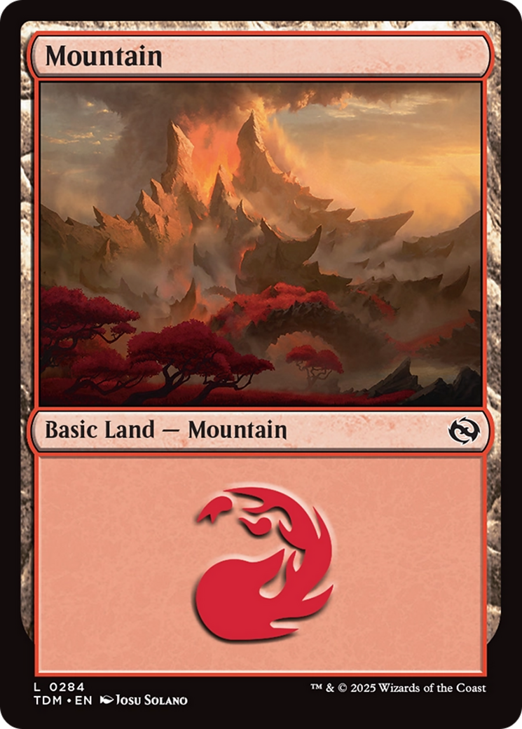 Mountain (0284) (TDM-284) [Tarkir: Dragonstorm] MTG Single Wizards of the Coast