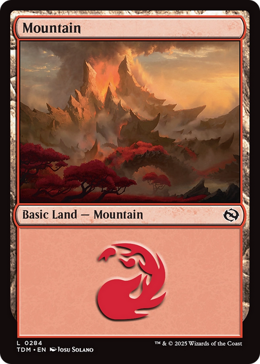 Mountain (0284) (TDM-284) [Tarkir: Dragonstorm] MTG Single Wizards of the Coast