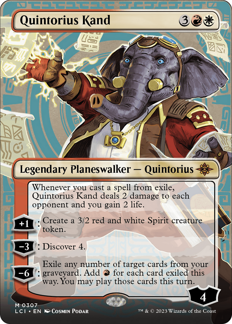 Quintorius Kand (0307) (LCI-307) [The Lost Caverns of Ixalan] (Borderless) Foil MTG Single Wizards of the Coast