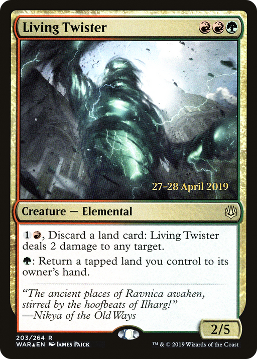 Living Twister (PRE-203) [War of the Spark Promos] Foil MTG Single Wizards of the Coast
