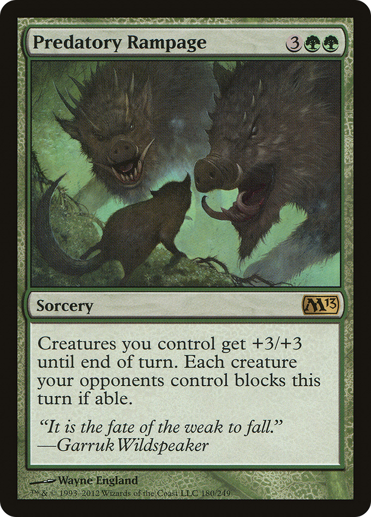 Predatory Rampage (M13-180) [Magic 2013] Foil MTG Single Wizards of the Coast