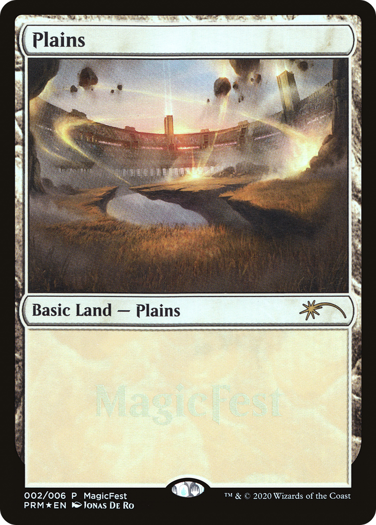 Plains (2020) (MFP-002) [Misc] MagicFest 2020 Foil MTG Single Wizards of the Coast