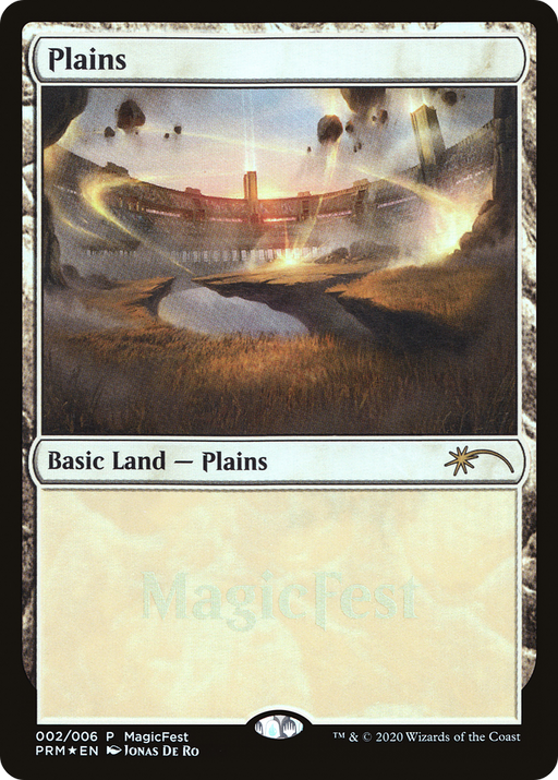 Plains (2020) (MFP-002) [Misc] MagicFest 2020 Foil MTG Single Wizards of the Coast