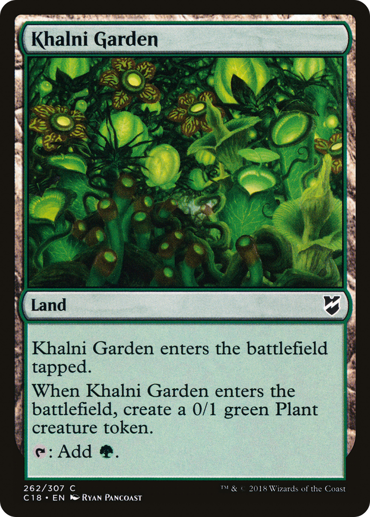 Khalni Garden (C18-262) [Commander 2018] MTG Single Wizards of the Coast