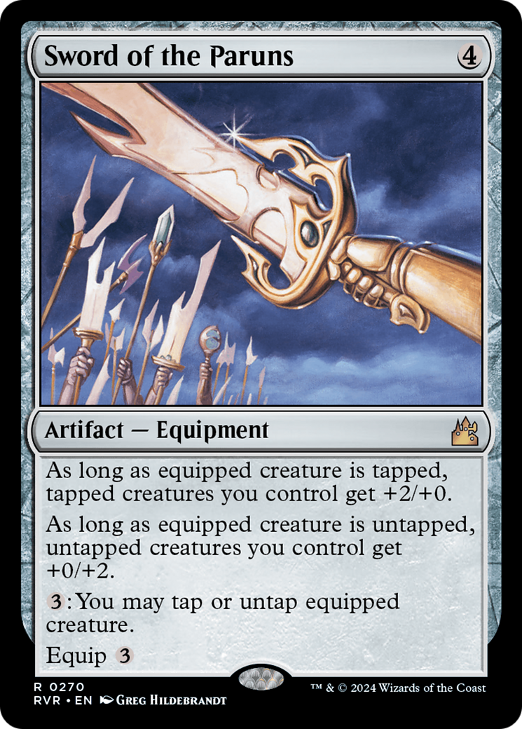 Sword of the Paruns (RVR-270) [Ravnica Remastered] Foil MTG Single Wizards of the Coast