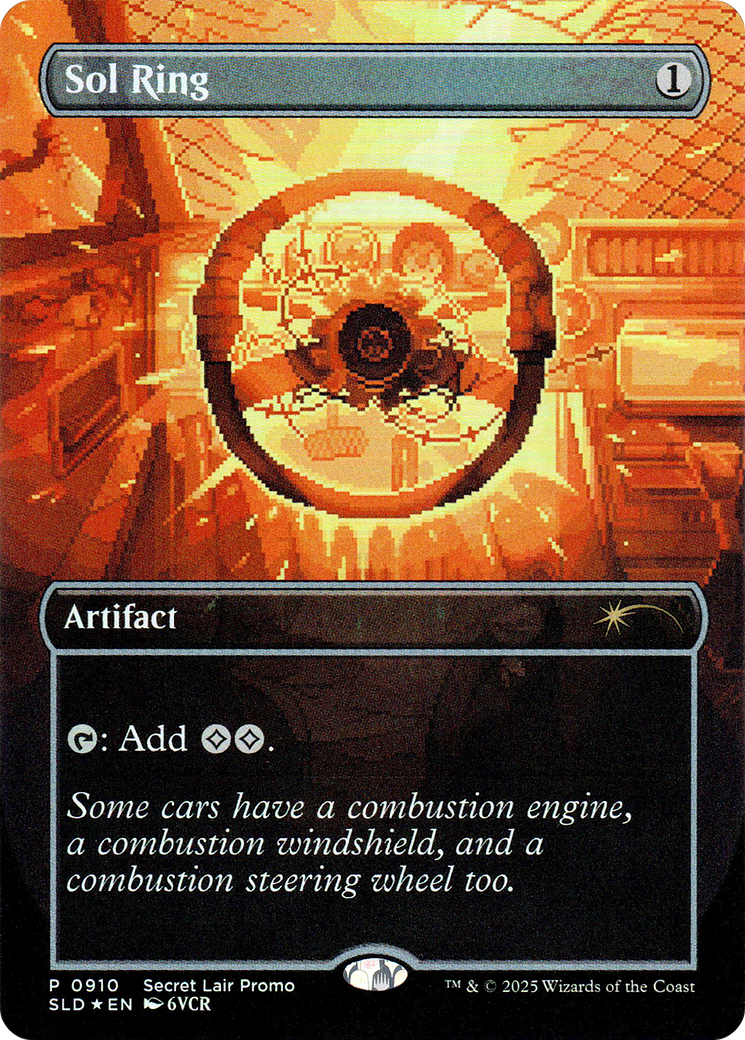 Sol Ring (0910) (Rainbow Foil) (SLD-910) [Secret Lair Drop] (Borderless) Foil MTG Single Wizards of the Coast