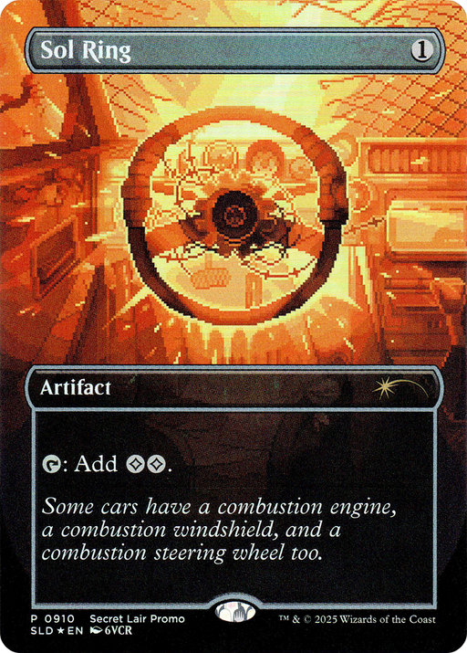 Sol Ring (SLD-910) [Secret Lair] Drop (Borderless) Foil MTG Single Wizards of the Coast