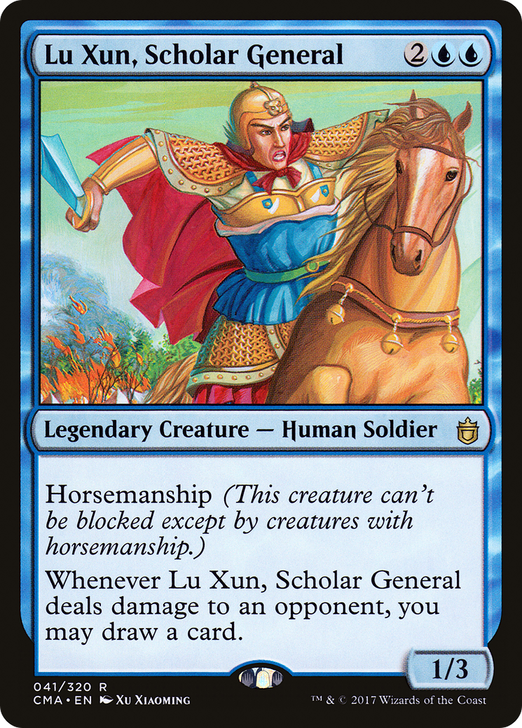 Lu Xun, Scholar General (CMA-041) [Commander Anthology] MTG Single Wizards of the Coast