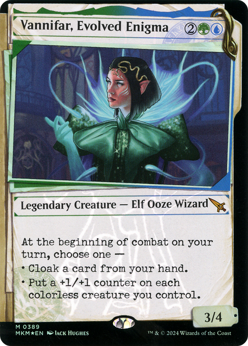 Vannifar, Evolved Enigma (Invisible Ink) (MKM-389) [Murders at Karlov Manor] (Showcase) Foil MTG Single Wizards of the Coast