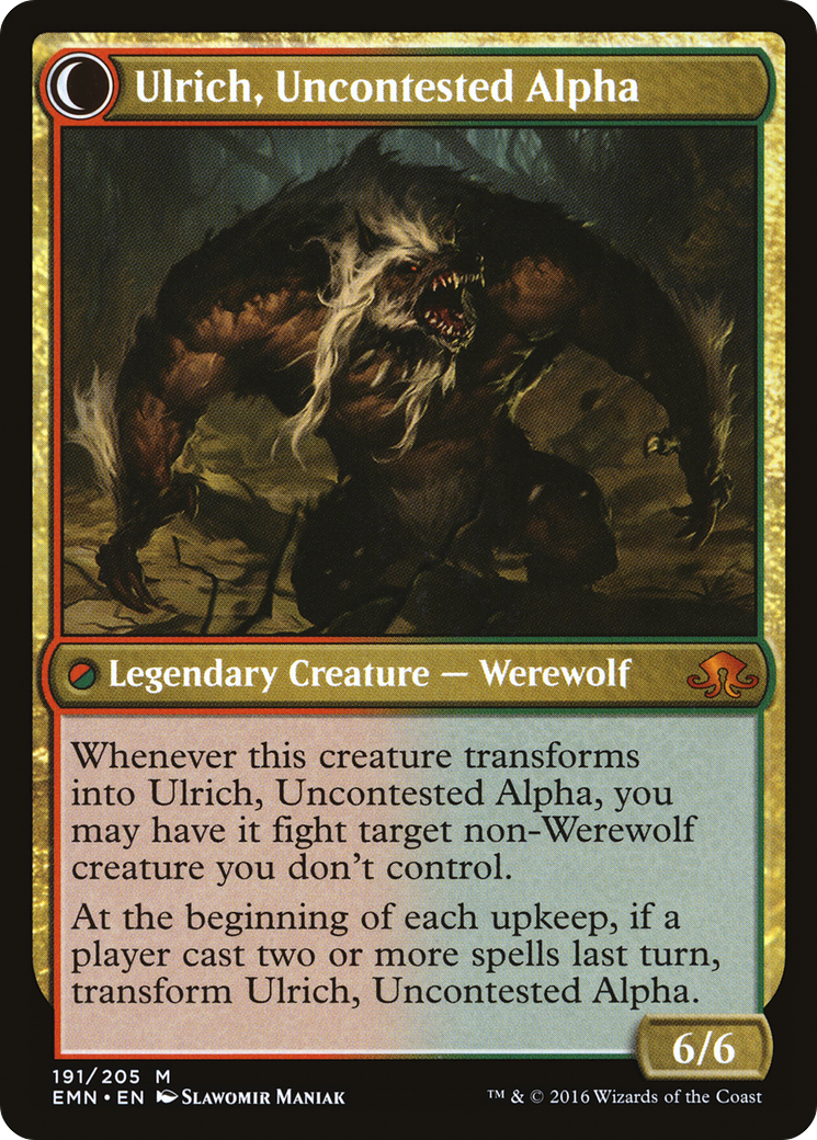 Ulrich of the Krallenhorde // Ulrich, Uncontested Alpha (EMN-191) [Eldritch Moon] MTG Single Wizards of the Coast