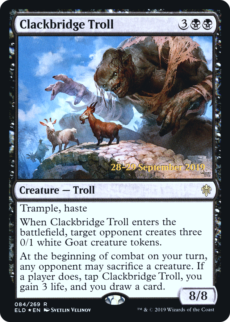Clackbridge Troll (PRE-084) [Throne of Eldraine Promos] Foil MTG Single Wizards of the Coast