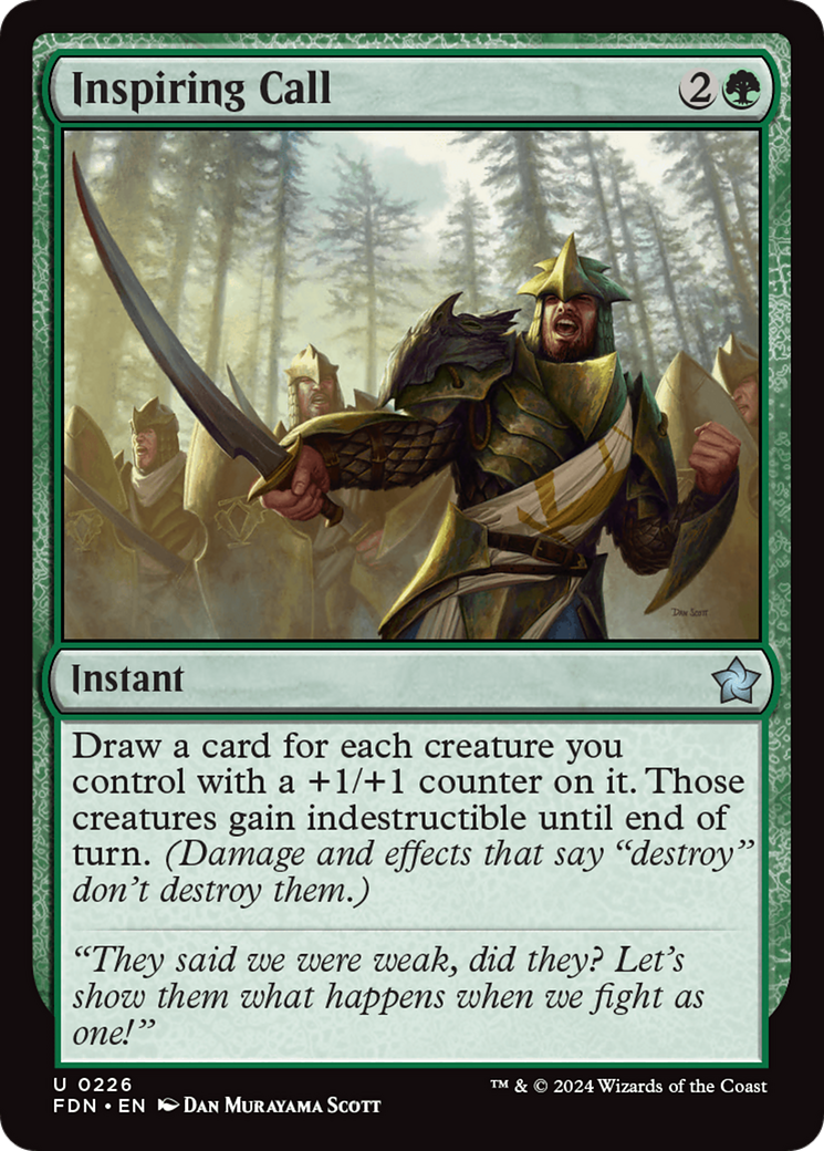 Inspiring Call (FDN-226) [Foundations] MTG Single Wizards of the Coast