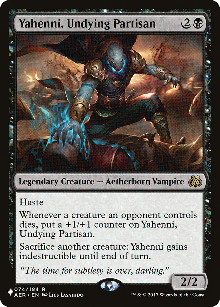 Yahenni, Undying Partisan (LIST-AER-74) [Mystery Booster] The List Reprints MTG Single Wizards of the Coast