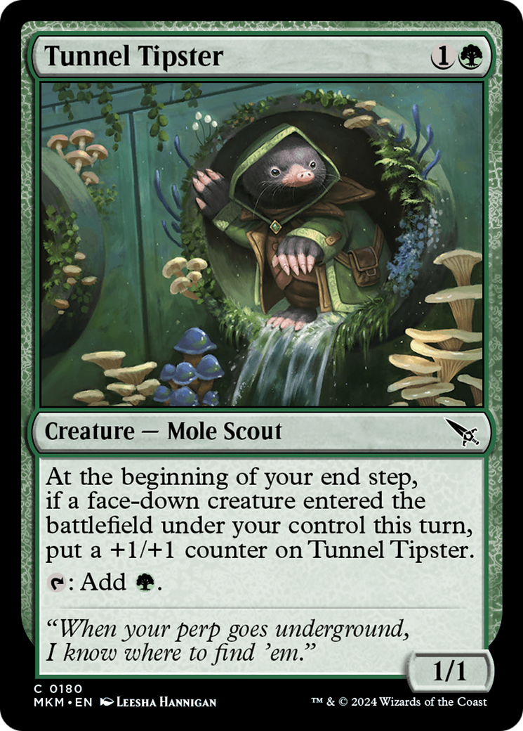 Tunnel Tipster (MKM-180) [Murders at Karlov Manor] Foil MTG Single Murders at Karlov Manor