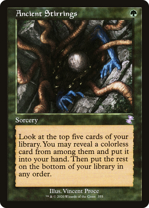 Ancient Stirrings (TSR-355) [Time Spiral Remastered] Foil MTG Single Wizards of the Coast
