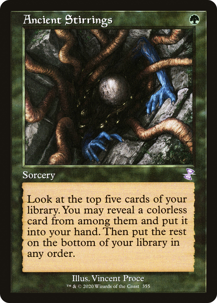 Ancient Stirrings (Timeshifted) [Time Spiral Remastered] MTG Single Magic: The Gathering