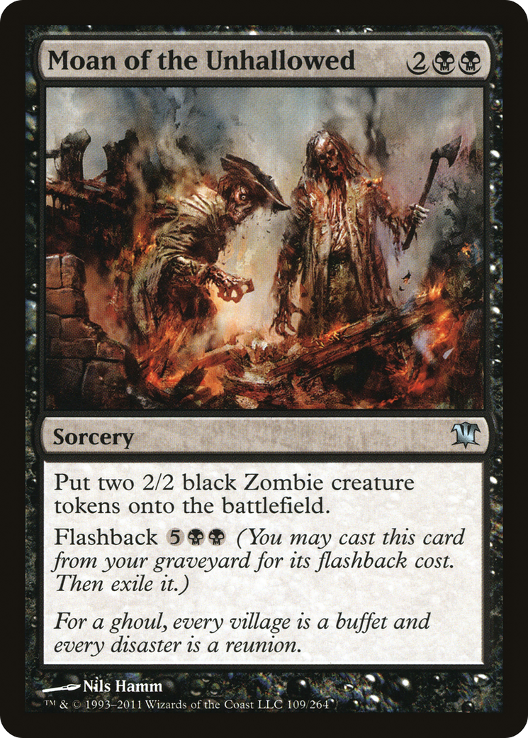 Moan of the Unhallowed (ISD-109) [Innistrad] MTG Single Wizards of the Coast