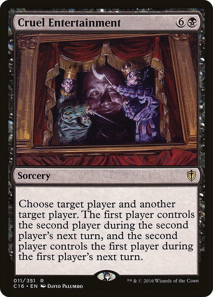 Cruel Entertainment (C16-011) [Commander 2016] MTG Single Wizards of the Coast