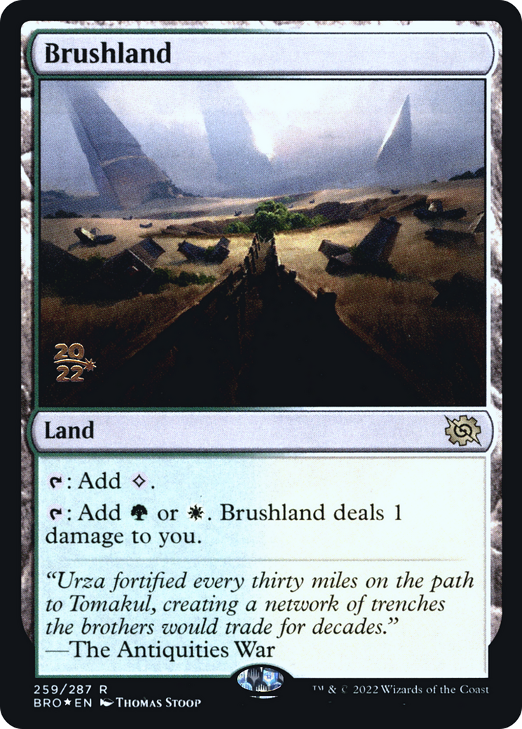Brushland (PRE-259) [The Brothers' War Promos] Foil MTG Single Wizards of the Coast
