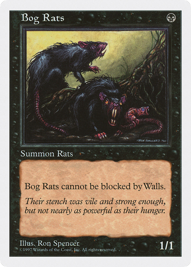 Bog Rats (5ED-146) [Fifth Edition] MTG Single Wizards of the Coast