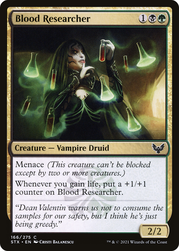 Blood Researcher (STX-166) [Strixhaven: School of Mages] MTG Single Wizards of the Coast