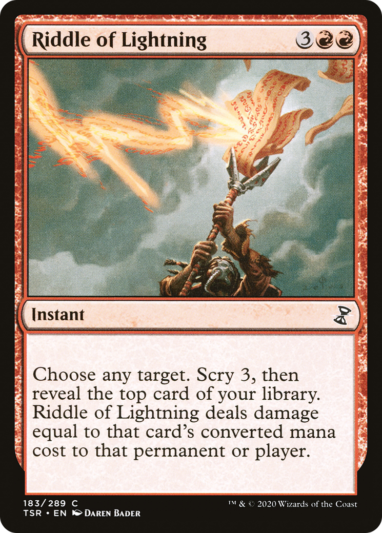 Riddle of Lightning (TSR-183) [Time Spiral Remastered] Foil MTG Single Wizards of the Coast
